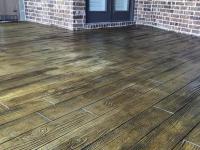 Wood Grained Stamped Concrete